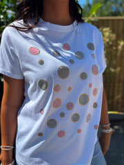 Pink Diamante Circle Pattern Tee April