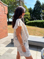 Stone Bubble Cotton Paisley Top Sammie