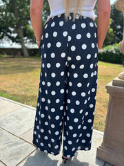 Navy Polka Dot Trousers Reagan
