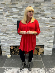 Red Sparkle Tunic Gloria