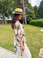 Stone Leaf Sketch Top Maggie