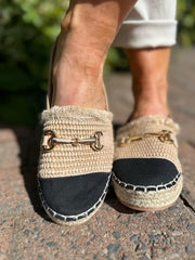 Natural Chain Espadrille Shoes
