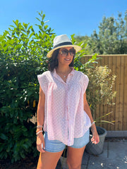 Pink Polka Dot Top Ashley