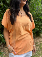 Orange Net Side Panel Top Willow