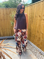 Chocolate Halter Neck Top Jessie