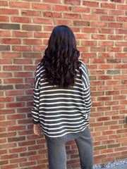 Grey Stripe Jumper Jane