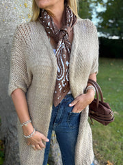 Biscuit Cosy Edge To Edge Cardi Mabel