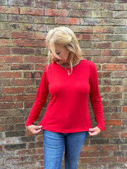 Red Super Soft Round Neck