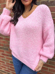 Pink Cosy Knit Beverley