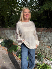 Stone Designer Inspired Stripe Knit Yvonne