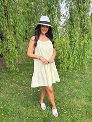 Lemon Striped Sun Dress Danielle