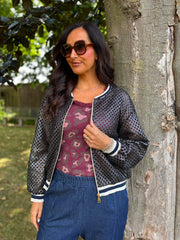Black Net Crochet Jacket Florence