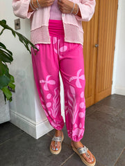 Lipstick Coastal Print Hareem Trousers
