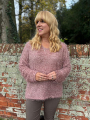 Pink Eyelash Knit Marilyn