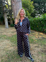 Black Polka Dot Tracksuit Darla