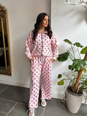 Pink Polka Dot Tracksuit Darla