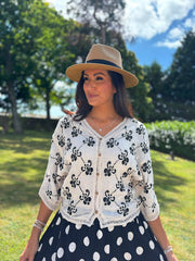 Stone Embroidery Patterned Jacket Clarissa