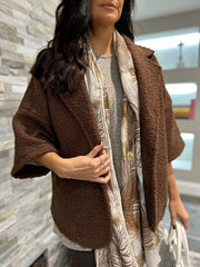 Chocolate Boucle Jacket Lara