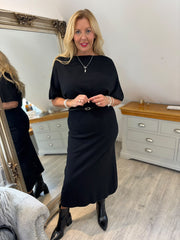 Black Soft Knit Dress Emily