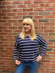 Navy Striped Top Annie