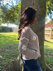 Stone Polka Dot Knit Natalie