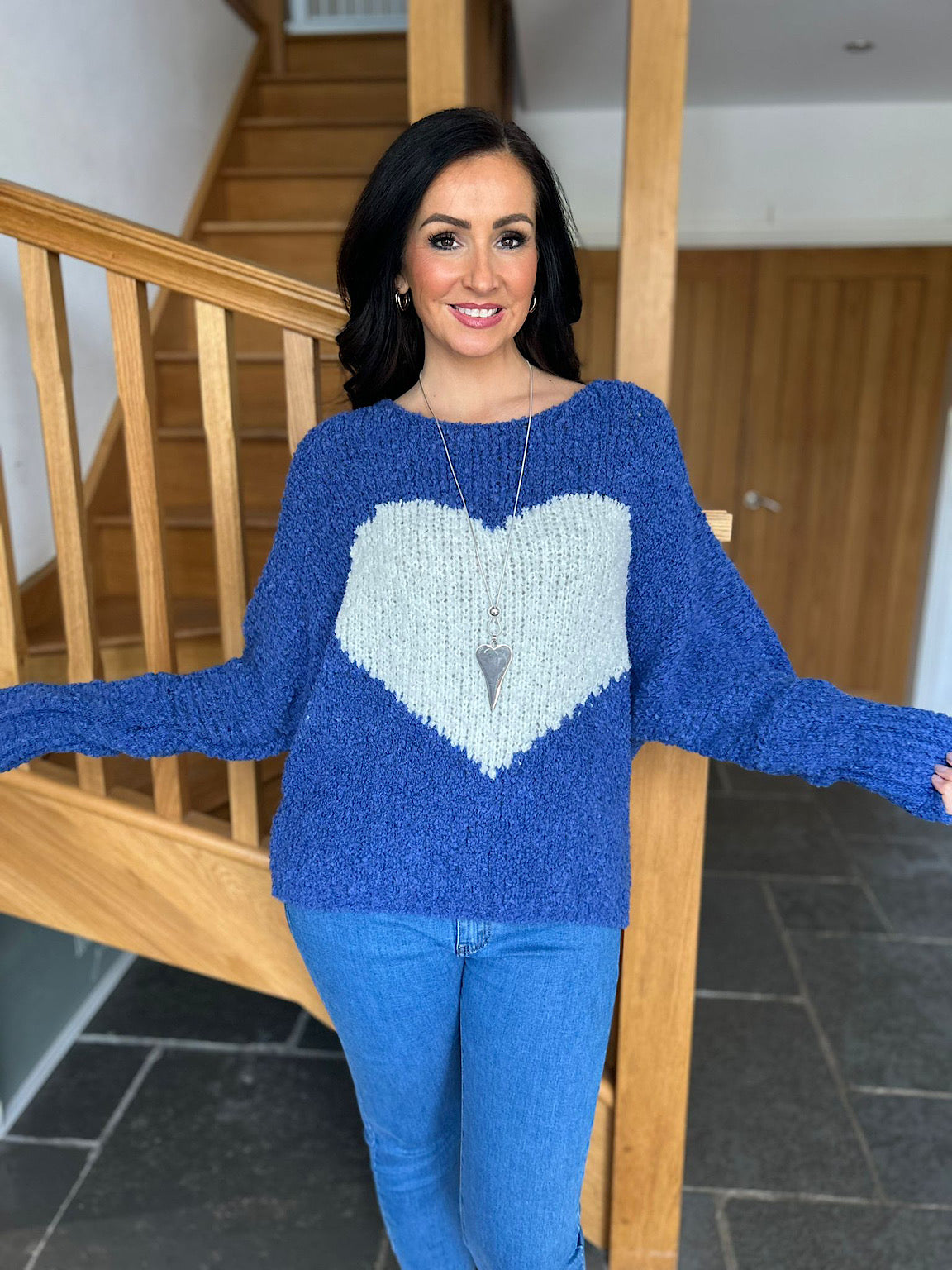 Royal blue popcorn cardigan hotsell