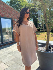 Stone Fine Knit Dress Orla
