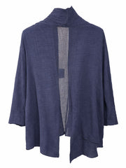 Navy Bubble Cotton Jacket Beth