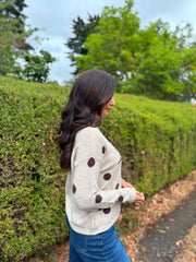 Stone Wild West Polka Dot Knit Andie