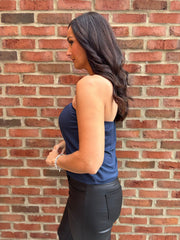 Navy Tube Top Chloe