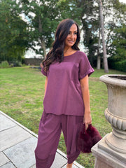 Grape Mesh Detail Top Parker
