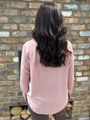 Pink Scarf Detail Blouse Belle
