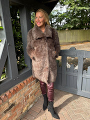 Chocolate Faux Fur Coat