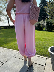 Pink Cuffed Ashley Trousers