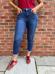 Dark Denim Straight Leg Jeans
