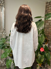 Winter White Diamante Flower Shirt Kristie