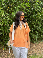 Orange Net Side Panel Top Willow