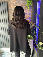 Black Ruch Sequin Detail Top Avril