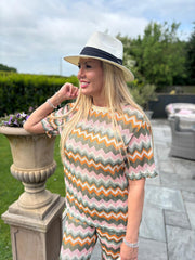 Multi Coloured Zig Zag Co-ord Tabitha