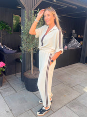 Stone Two Stripe Co-Ord Nikki