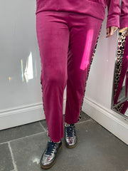 Lipstick Velour Leisure Set