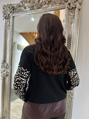 Black Sequin Sparkle Jumper Coraline