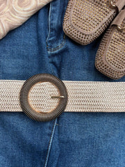 Stone Gold Ring Shimmer Belt