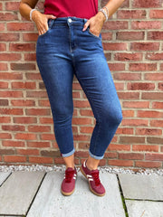 Dark Denim Straight Leg Jeans