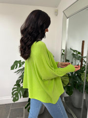 Lime Crew Neck Knit Kerry