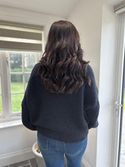 Navy Crew Neck Knit Katya