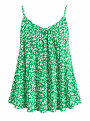 Green Ditsy Floral Vest Top Lyra