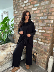 Black Waterfall Cardi Juliet