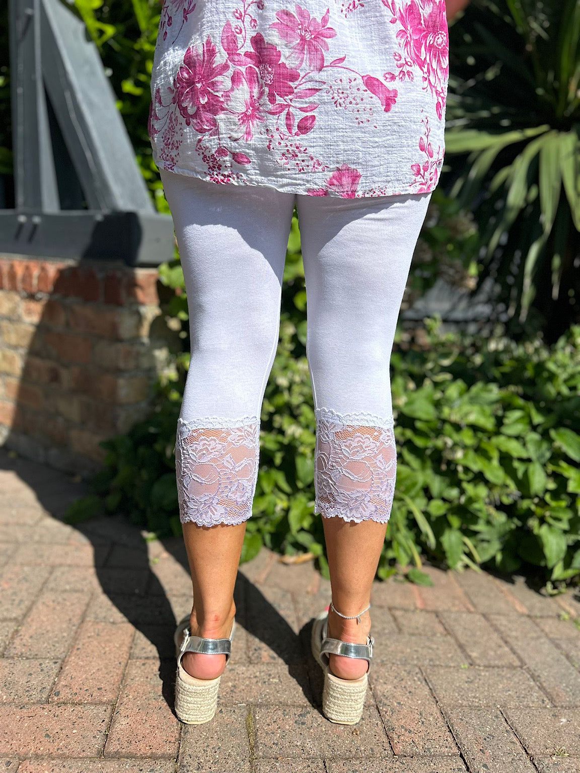 White Lace 3 4 Leggings Tillett s
