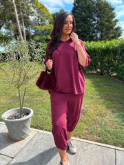 Wine Barrel Leg Joggers Clarice